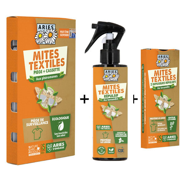 Détail du kit Mites Textiles Aries