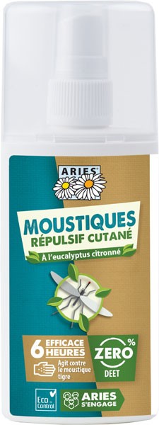 Spray lotion anti-moustique pour la peau bio – 100 ml - Aries