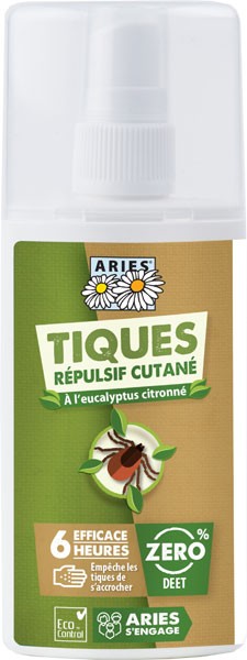 Spray lotion anti-tique pour la peau bio – 100 ml - Aries