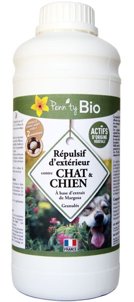 Répulsif chat & chien pour extérieur - granulés - 300 grs - Penntybio