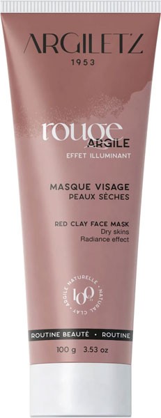 Masque argile rouge - Peaux sèches - 100 gr - Argiletz