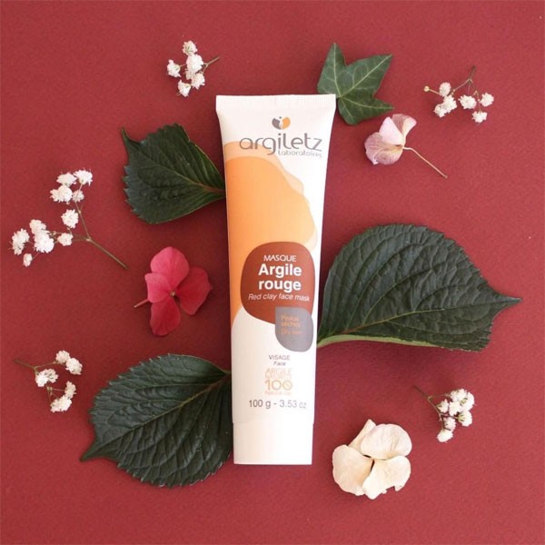 Masque argile rouge - Peaux sèches - 100 gr - Argiletz - Vue 1