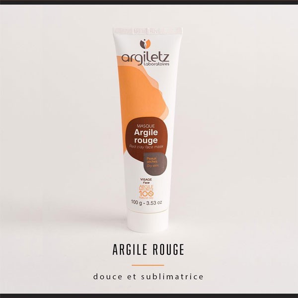 Masque argile rouge - Peaux sèches - 100 gr - Argiletz - Vue 2