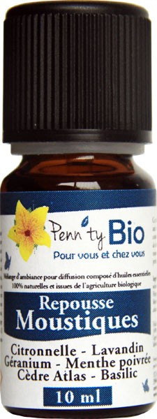 Repousse Moustiques - Synergie bio 10 ml - Penntybio