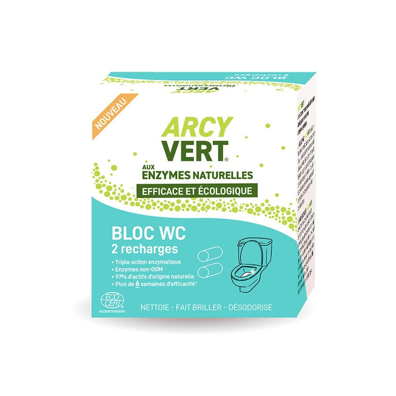 Recharges pour bloc WC - Lot de 2