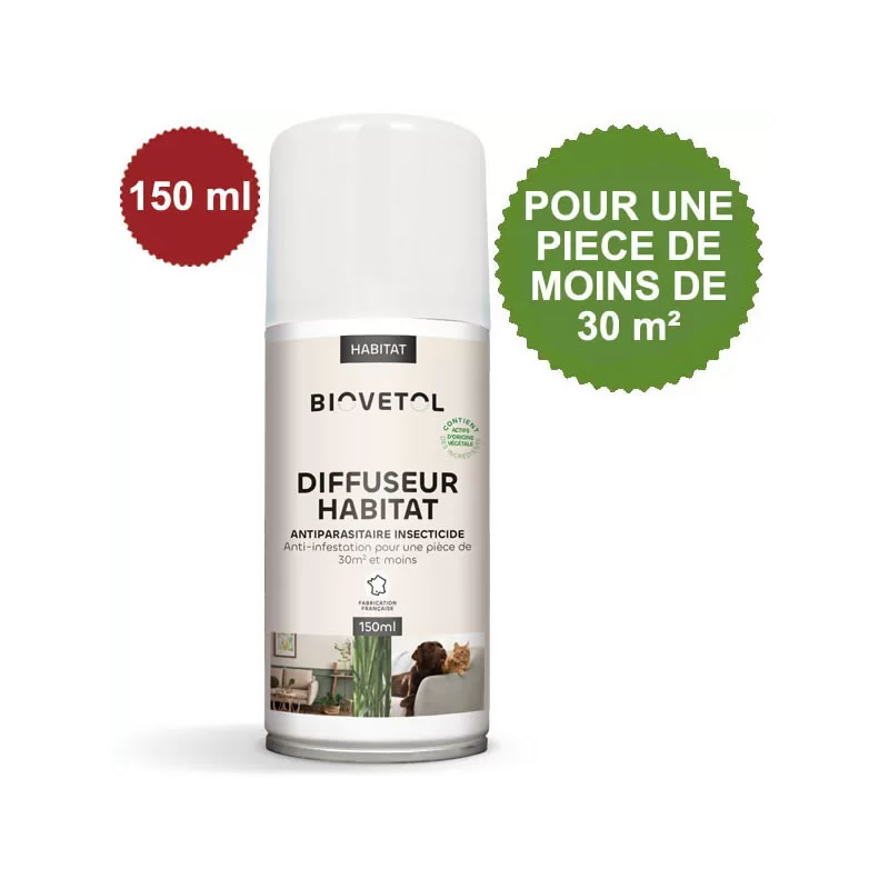Fogger Habitat aux actifs d'origine végétale - Surface de moins de 30 m² (150 ml)