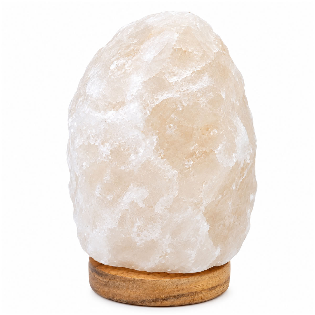 Lampe de Sel Blanc de l’Himalaya Naturelle Brute – 1 à 2 kg