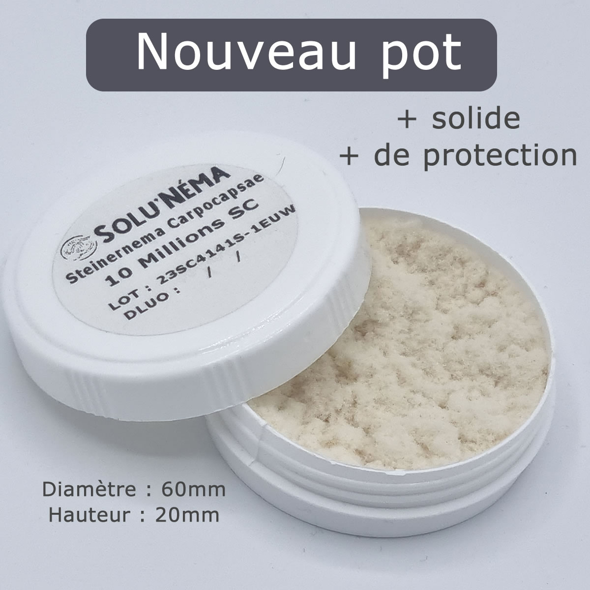 Pot nématodes 10 millions SC