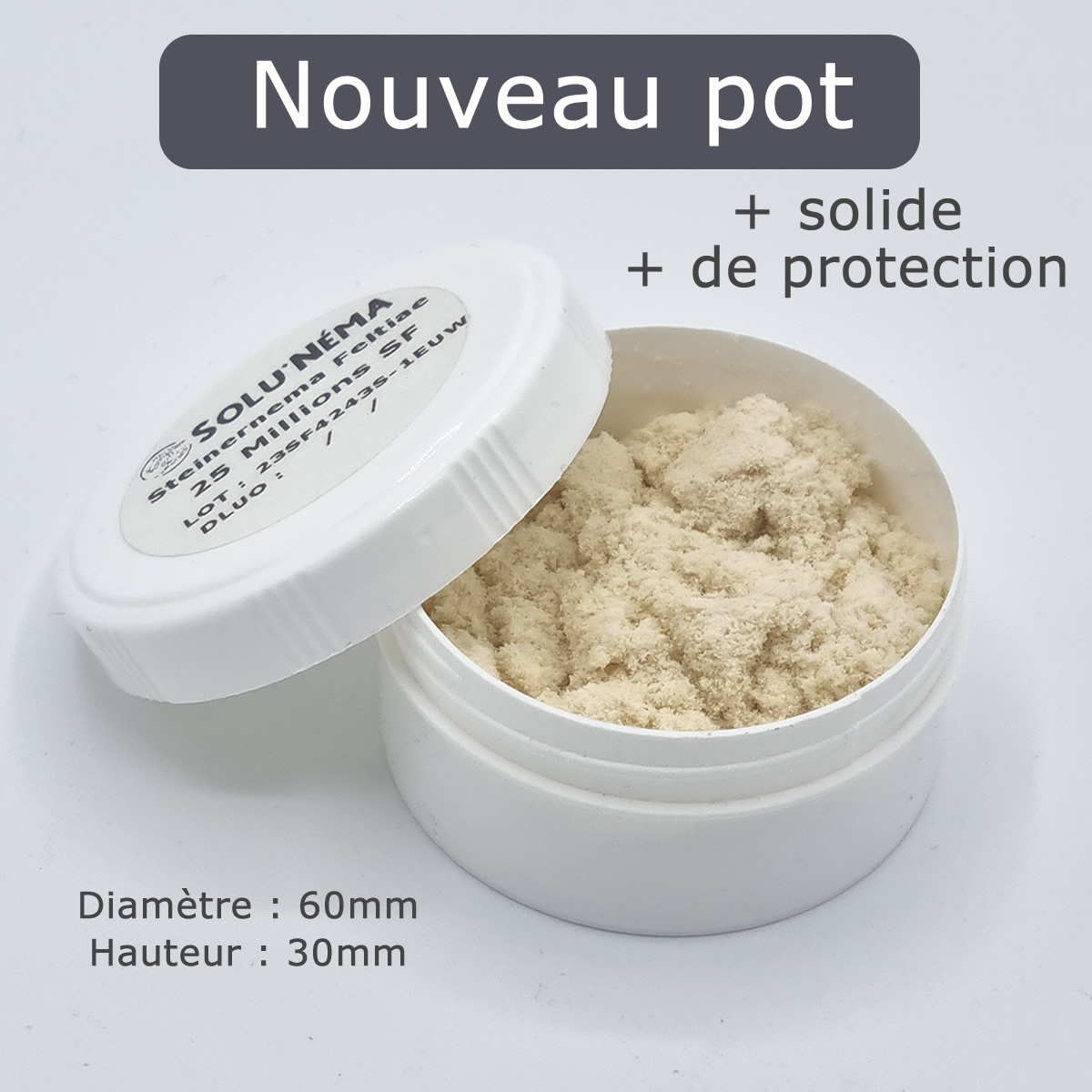 Pot Solunema pour nématodes - Pot pour 25 millions
