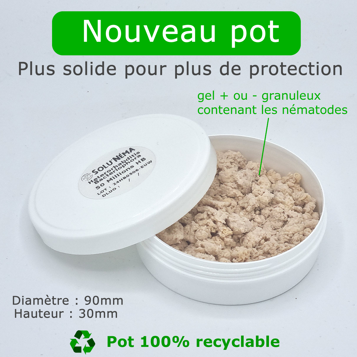 Pot nématode HB 50 millions