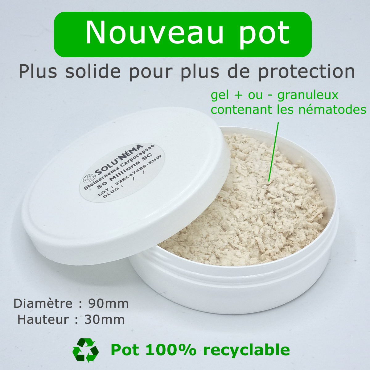 Pot nematode SC 50 millions