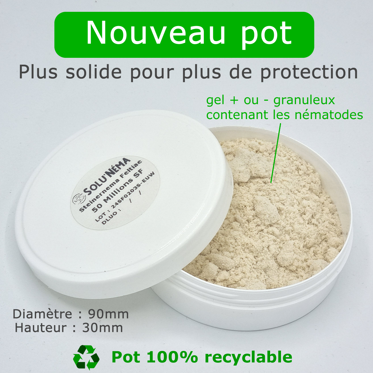 Pot nématode SF 50 millions