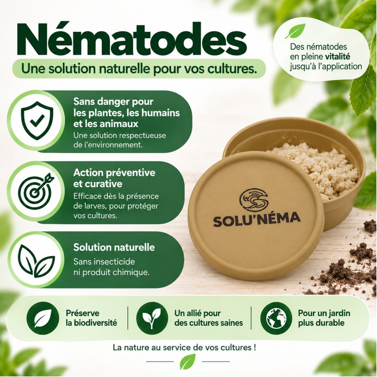 Avantages des nématodes