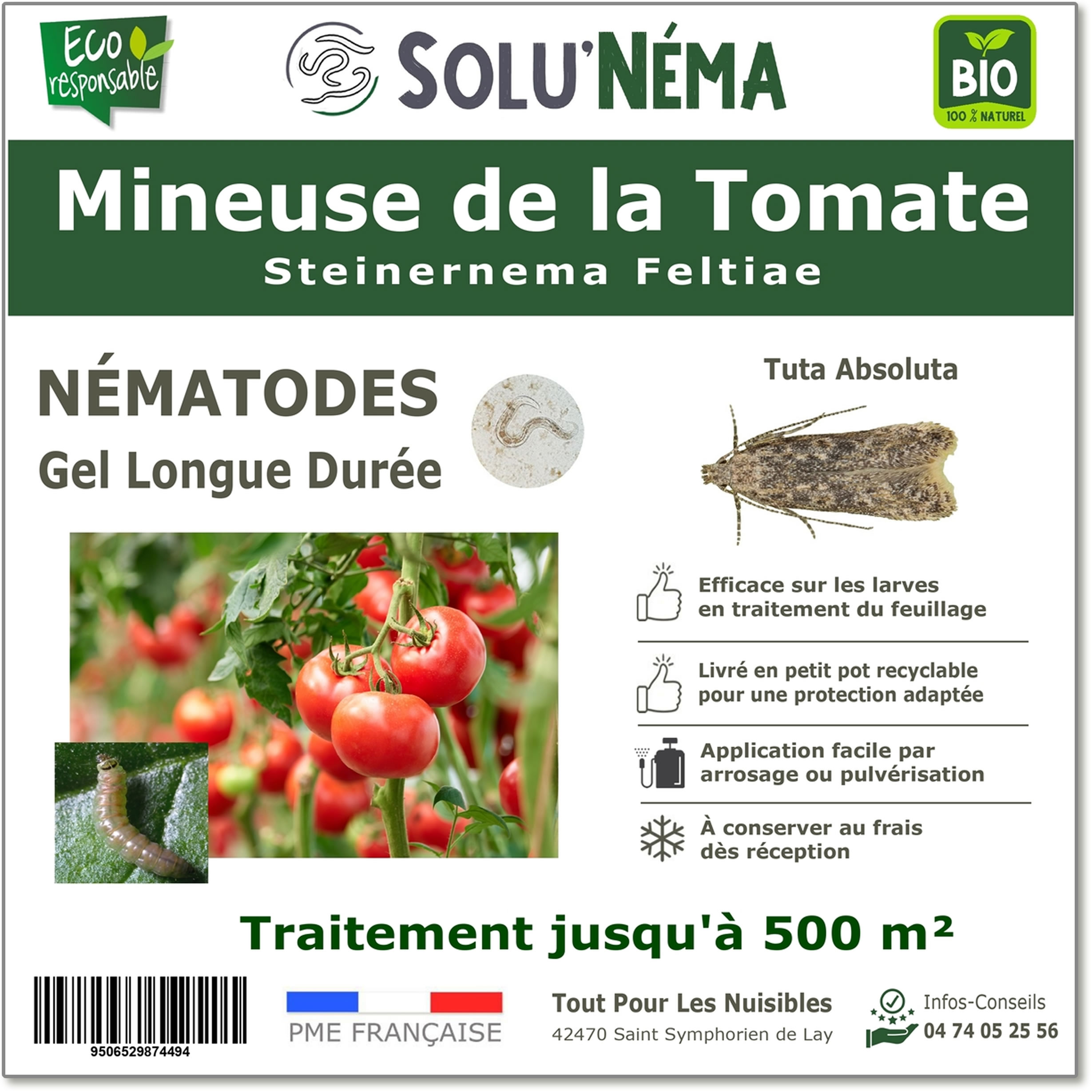 Label de la Mineuse de la tomate