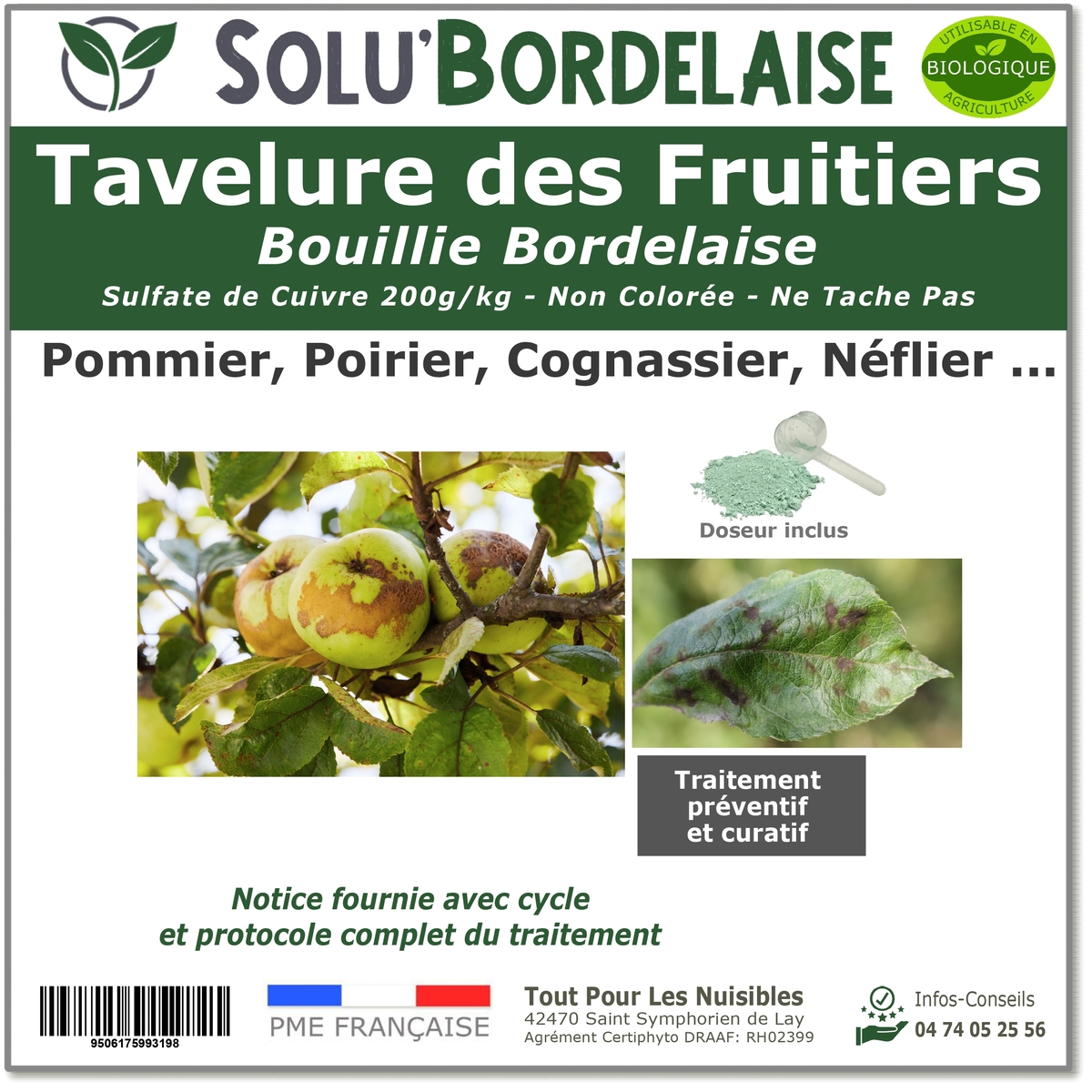 Bouillie Bordelaise Non Colorée spécial Tavelure des Fruitiers, SOLU'BORDELAISE-master