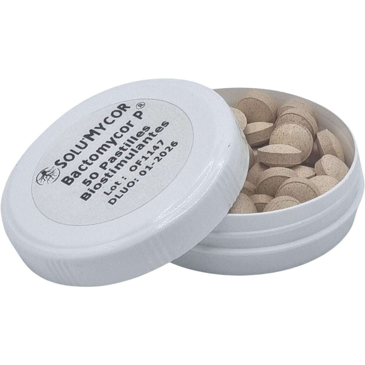 Comprimés biostimulants, SOLU'MYCOR Géraniums - 50 pastilles - boite