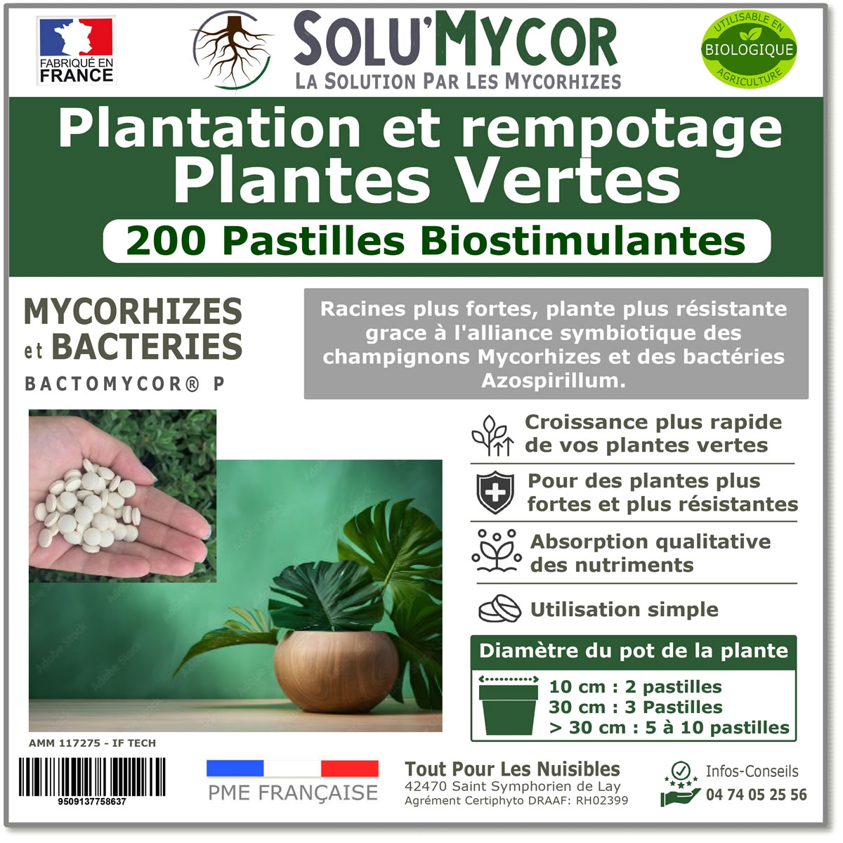 SoluMycor 200 Pastilles Bio-stimulantes