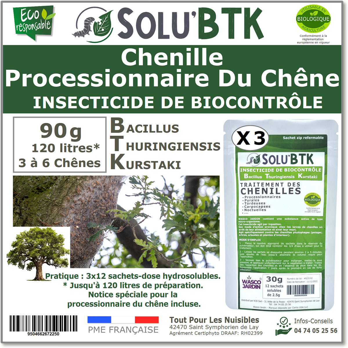 SOLU'BTK Processionnaire du chêne 90g