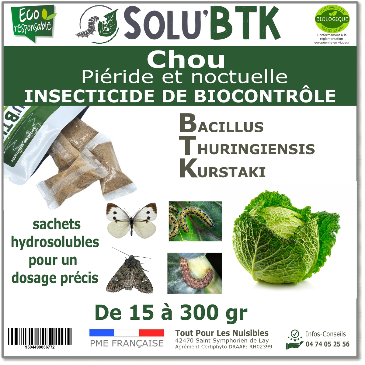 Label master de la piéride du chou