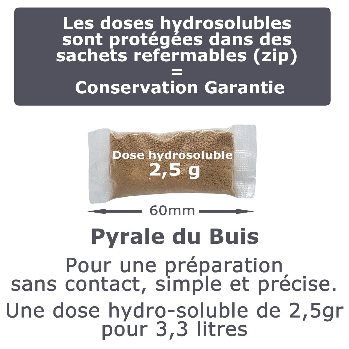 Sachets hydrosoluble SOLU'BTK