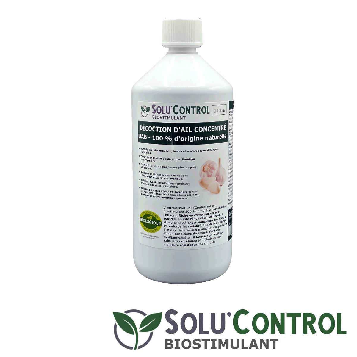 Décoction d'ail naturel UAB 1L