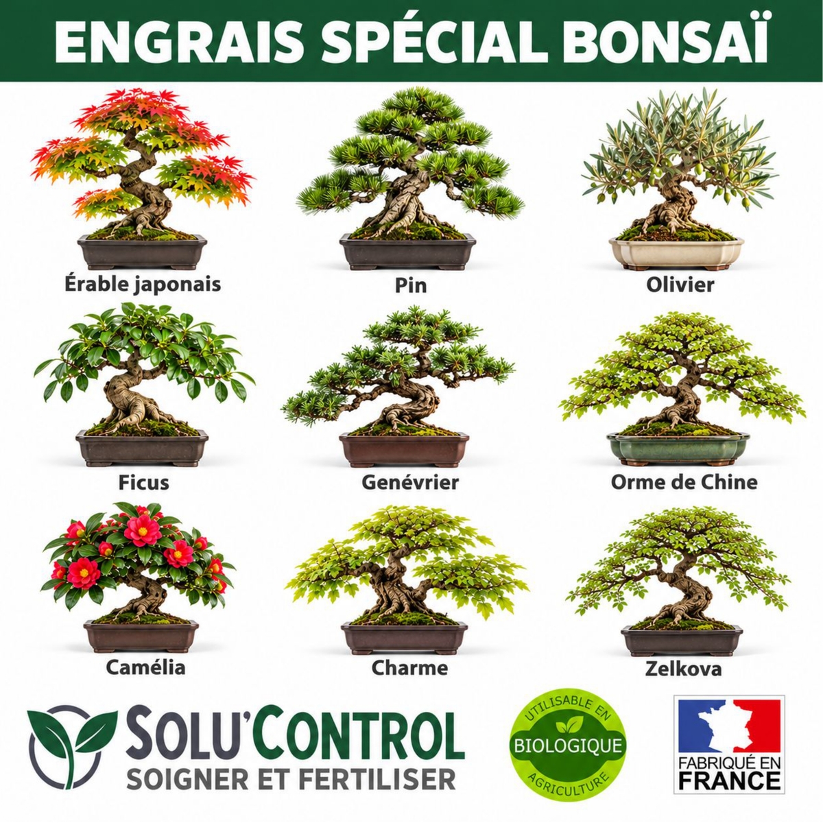 Engrais Bonsaïs SOLU'CONTROL - Cibles