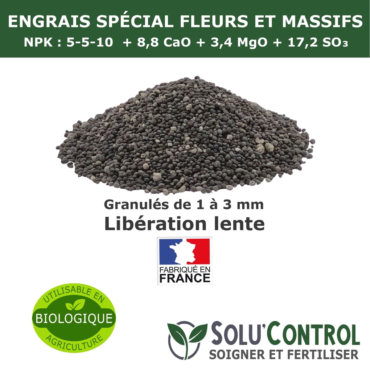 Engrais fleurs et massifs, Solu'control