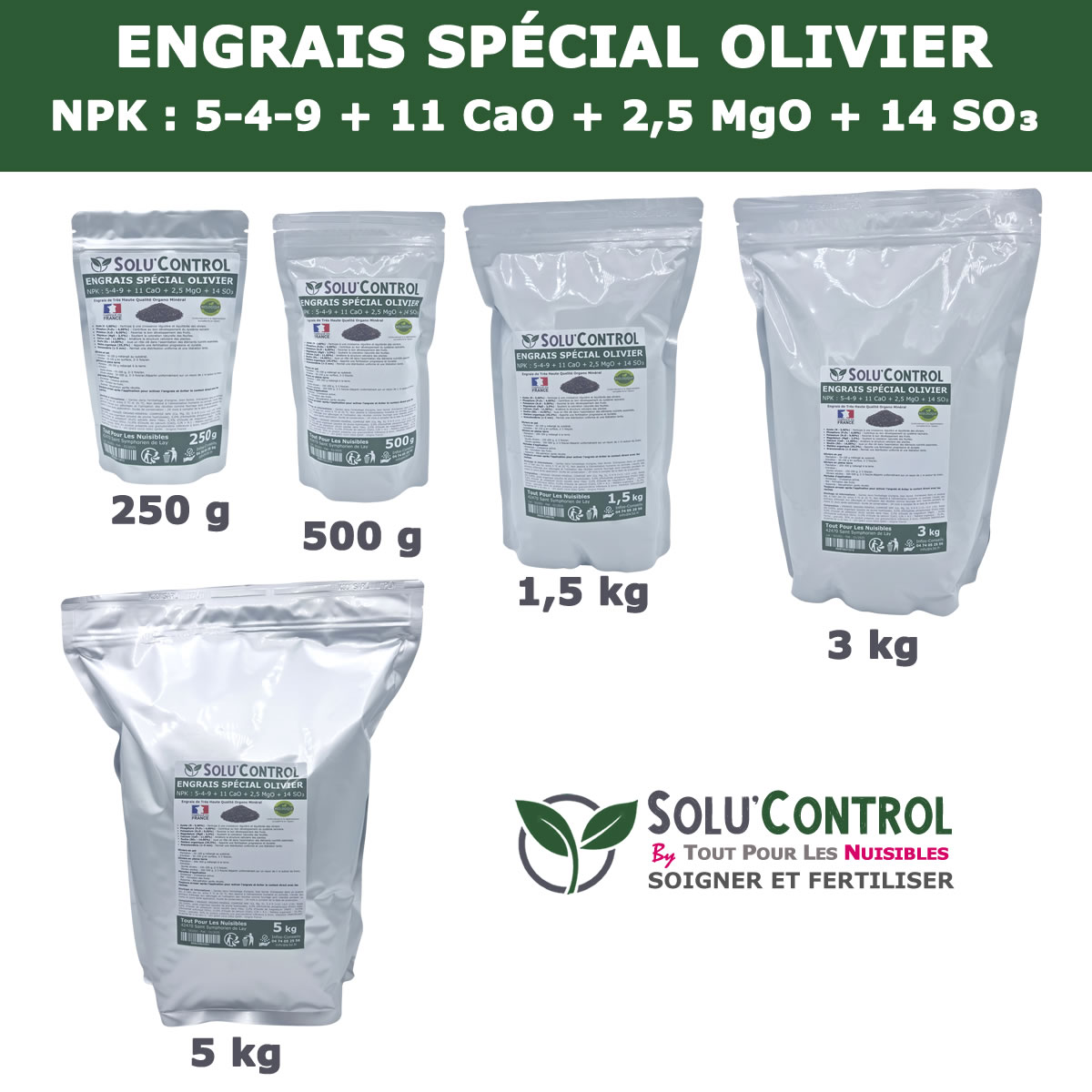 Gamme engrais olivier