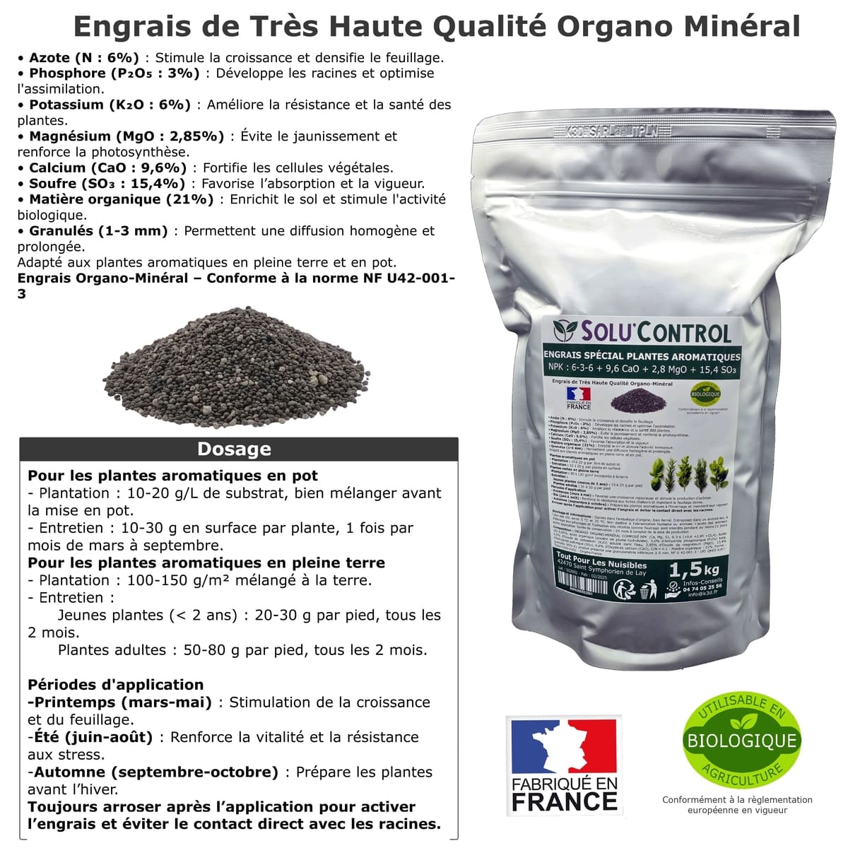 Information NPK 1,5kg