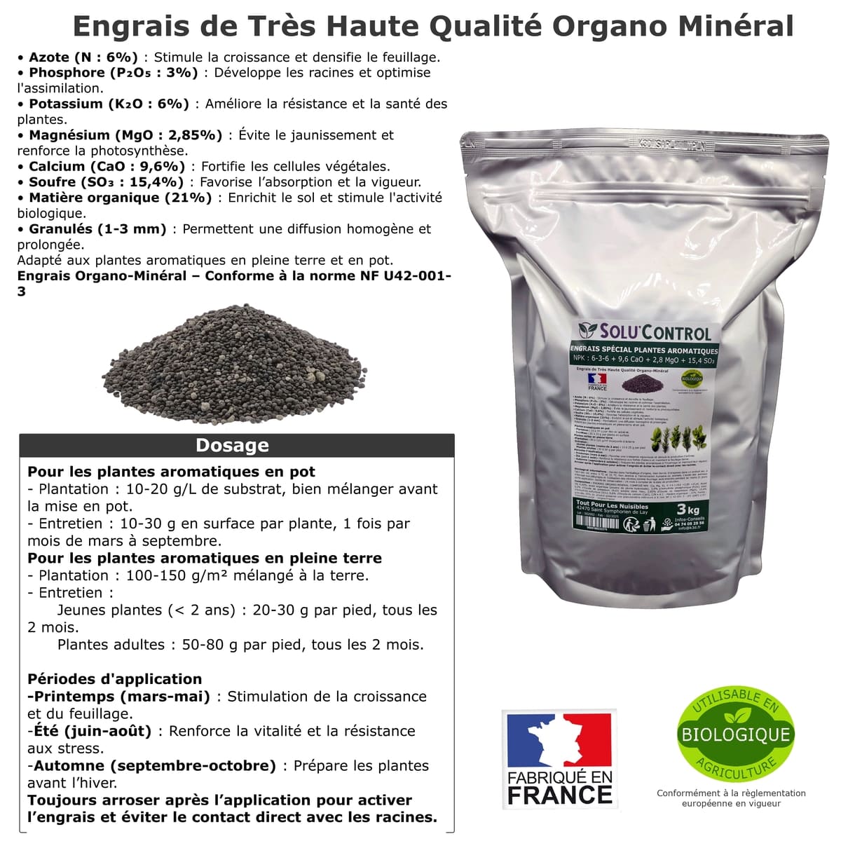 Information NPK 3kg