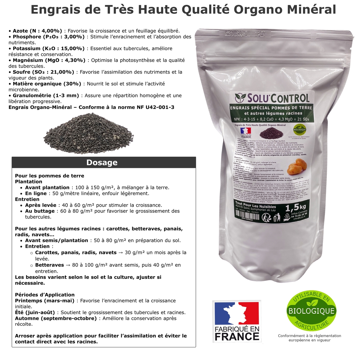 Information NPK 1,5kg