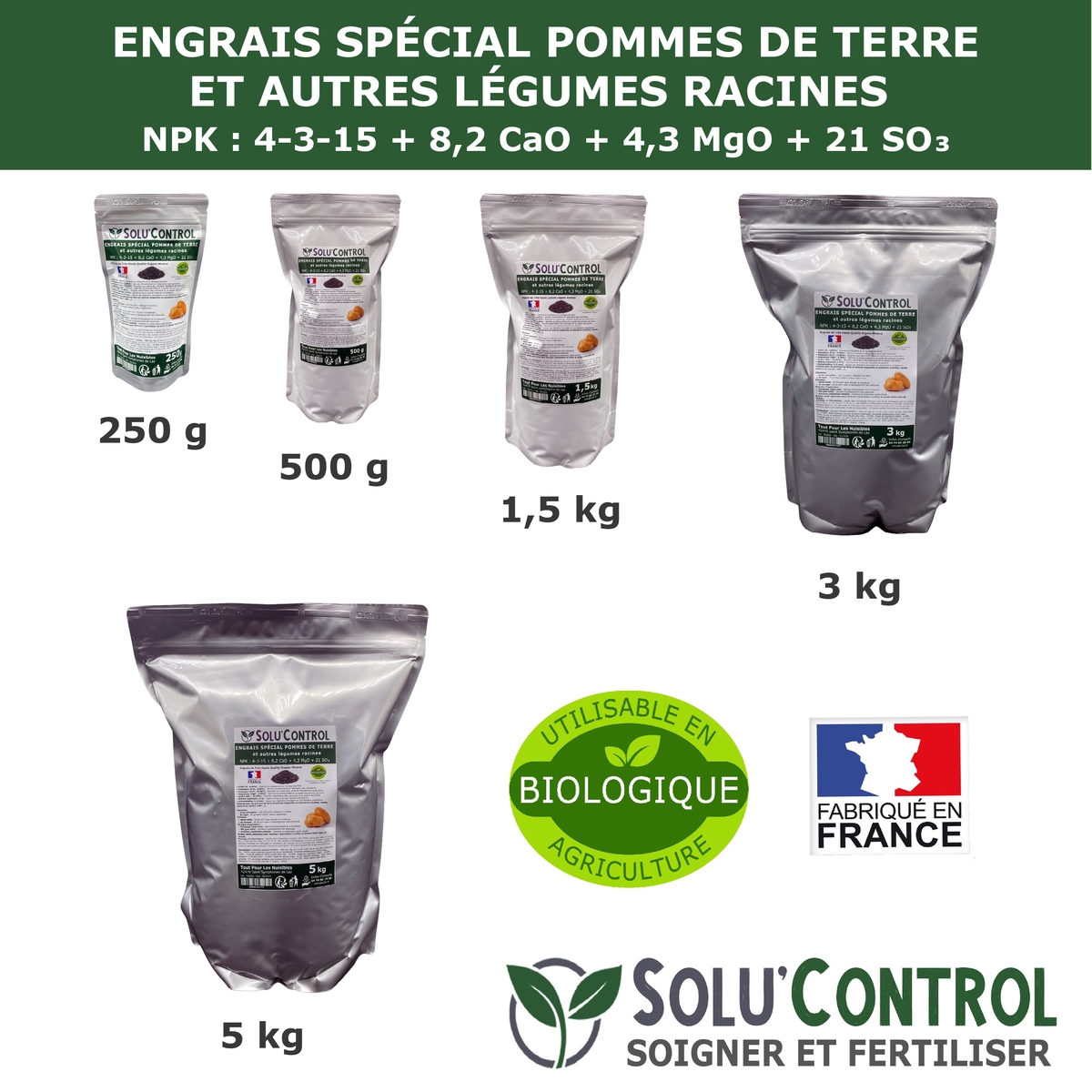 Engrais pomme de terre SOLU'CONTROL