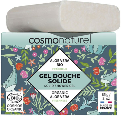 Gel douche solide Aloe vera bio - 85 grs - Cosmo Naturel - Vue 1