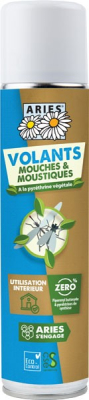 Insecticide volants mouches moustiques au pyrèthre végétal - 300 ml - Aries