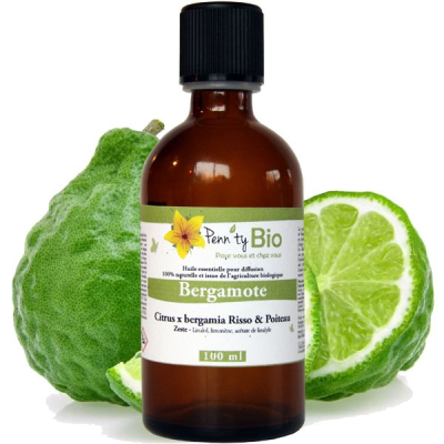 Huile essentielle de Bergamote Bio - Fruits - Penntybio - Flacon 100 ml