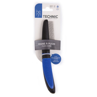 Peigne à puces Héry chien/chat Technic - 69 dents - Taille M