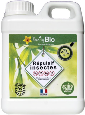 Répulsif insectes dilué au pyrèthre végétal - Prêt à l'emploi 1000 ml – Penntybio