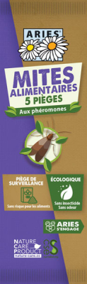 5 pièges mites alimentaires aux phéromones - Aries
