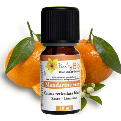Mandarine verte  Bio - Zeste - Huile essentielle Penntybio 10 ml