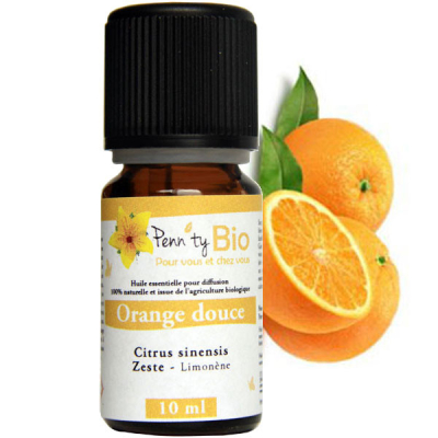 Orange douce Bio - Zeste - Huile essentielle - 10 ml