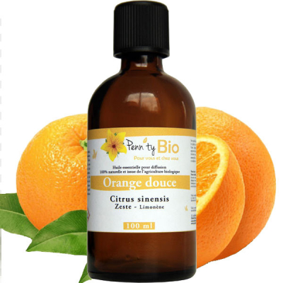 Orange douce Bio - Zeste - Huile essentielle - 100 ml