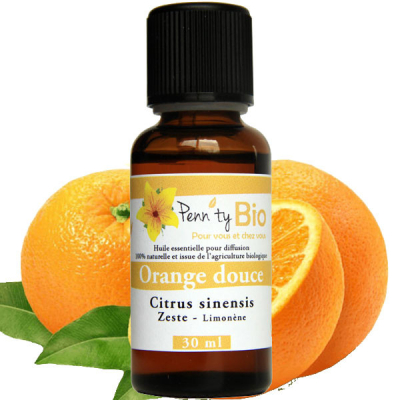 Orange douce Bio - Zeste - Huile essentielle - 30 ml
