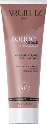 Masque argile rouge - Peaux sèches - 100 gr - Argiletz