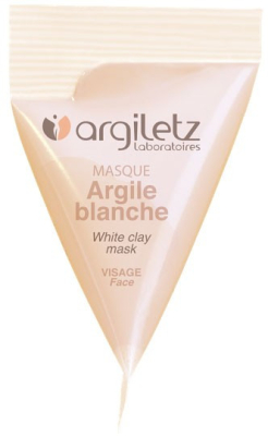 Berlingot masque argile blanche – 15ml – Argiletz