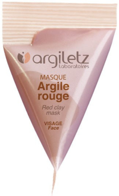 Berlingot masque argile rouge – 15ml – Argiletz