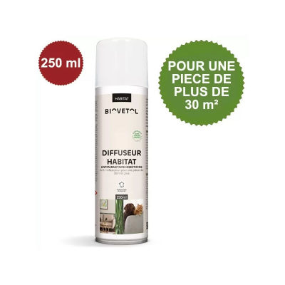 Fogger Habitat aux actifs d'origine végétale - Surface de plus de 30 m² (250 ml)