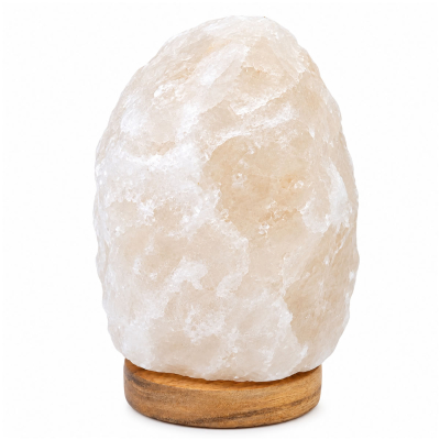 Lampe de Sel Blanc de l’Himalaya Naturelle Brute – 1 à 2 kg