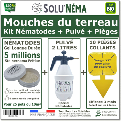Nématodes (SF) Solunema pour Les mouches du terreaux 5 millions SF