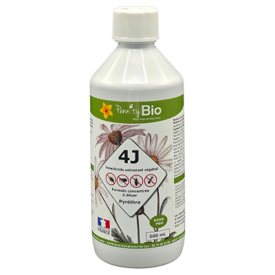 Insecticide 4J concentré - Tous insectes - 500ML