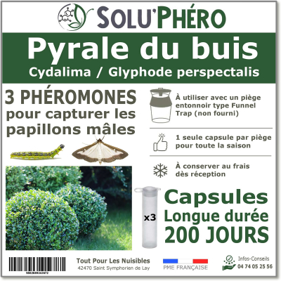 Soluphéro - Phéromone pyrale 200 x3